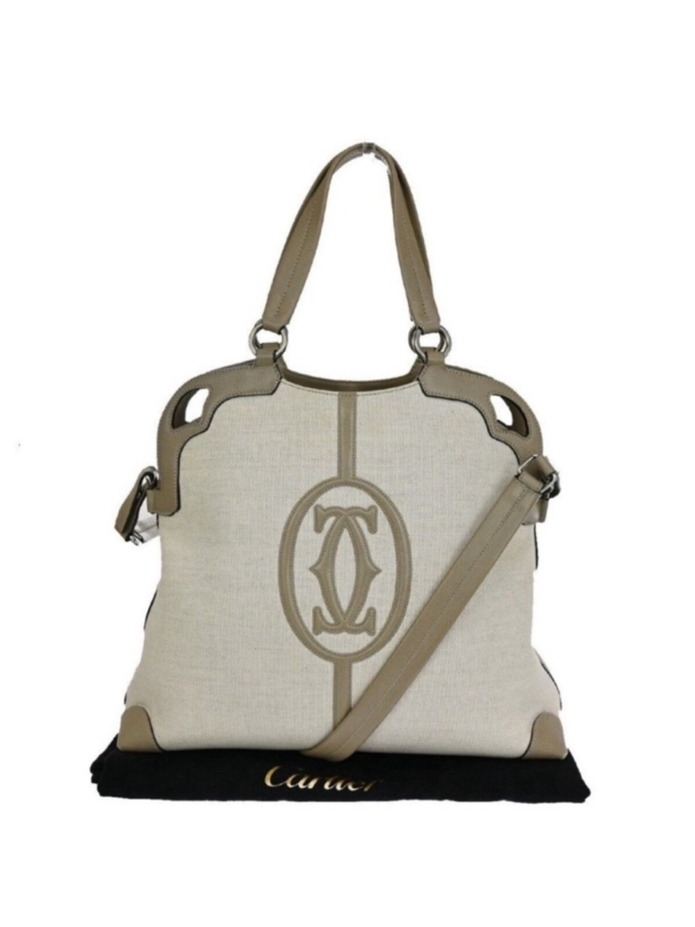 CARTIER✨ Marcello Tote Bag
2Way Shoulder Hand Bag
Leather Canvas